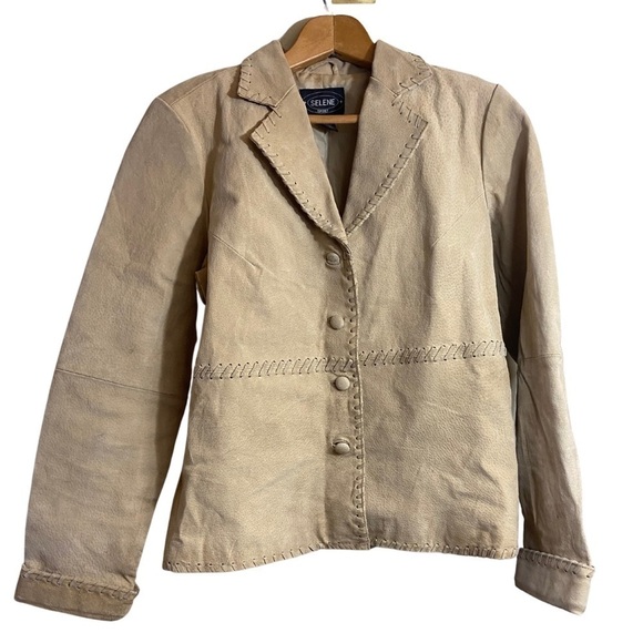 Vintage Selene Sport Genuine Leather Jacket Size Medium - Picture 2 of 12